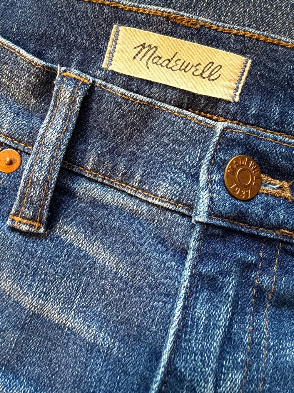 Madewell Men's Slim Jeans in Deep Blue Denim
